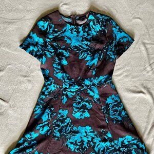 Who What Wear (Target) - Blue & Brown Floral Dress